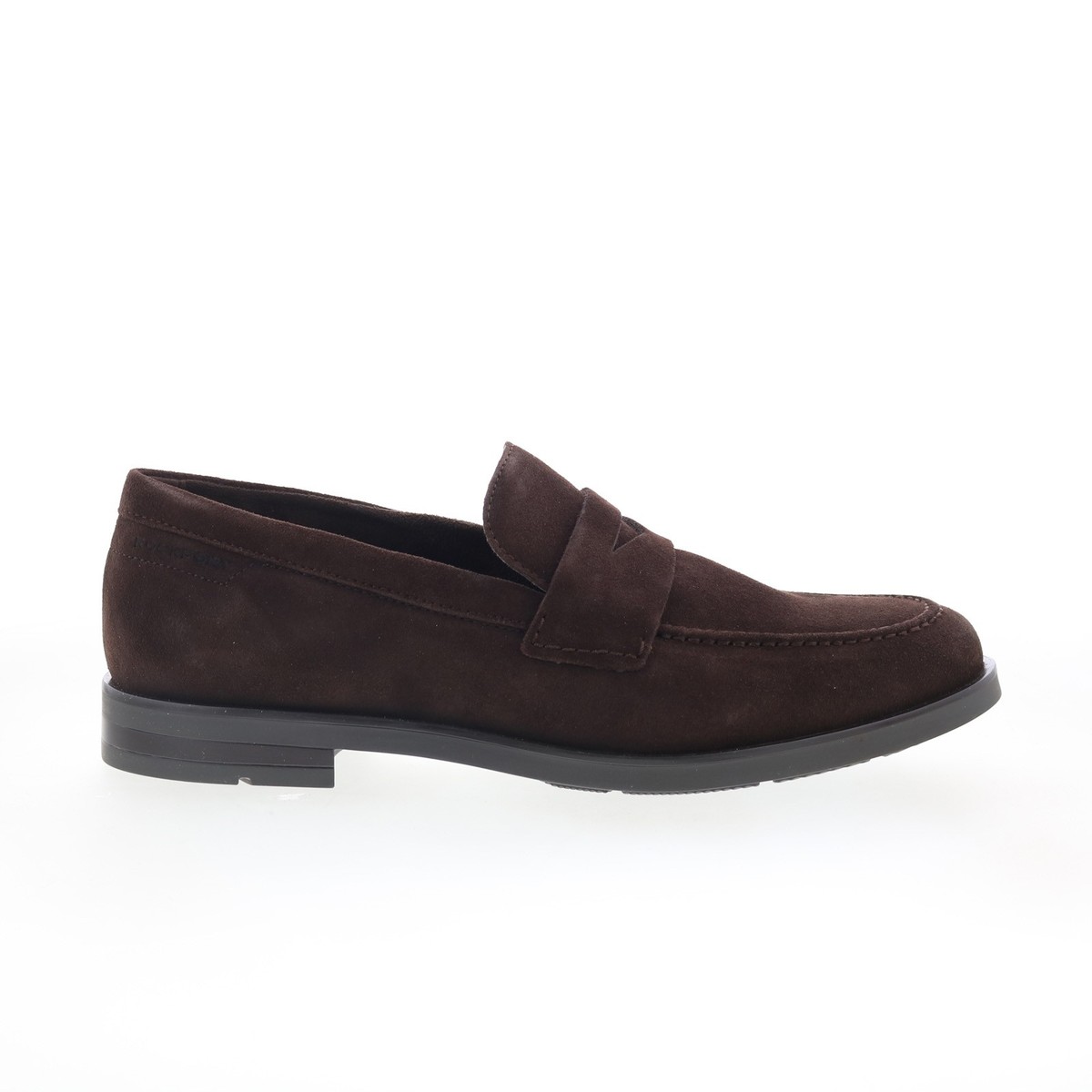 Rockport Sutton RMSUTTON Mens Brown Suede Loafers & Slip Ons Penny