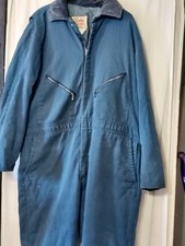 WALLS BLIZZARD-PRUF Vintage Insulated Coveralls Mens 2XL Short Blue USA Work