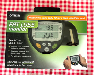 Omron HBF-306C Fat Loss Monitor Handheld Body Fat BMI w/ box ~ used couple times