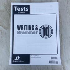 BJU Writing And Grammar 10 Student Tests 4th ...
