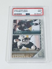 2005 Upper Deck #242 Sidney Crosby Corey Perry Checklist PSA 9 Mint