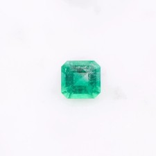9.8 Ct Natural Green Colombian Emerald Loose Certified Asscher Cut Gemstone