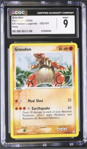 Groudon graded CGC 9 for sale on eBay