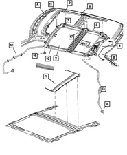 Genuine Mopar SUNROOF DRAIN TUBE - GROMMET | Mopar 04814215 4814215