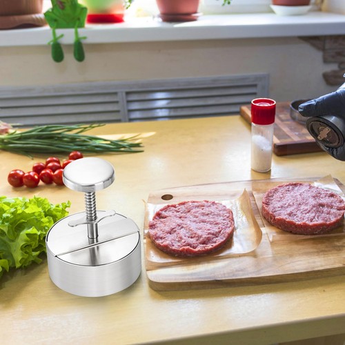Burger Press, Non-Stick Patty Maker Mold, 18/8 Stainless Steel Hamburger Pres... - Picture 6 of 6