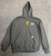 NWT Carhartt Rain Defender HoodieGray Loose Fit Full Zip Heavyweight Sweatshirt