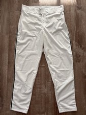 Nike Vapor Select Baseball Pants White Green Mens Size S-XL BQ5489-111