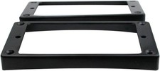 Guyker Curved Bottom Metal Humbucker Pickup Mounting Ring Set - Black - 2