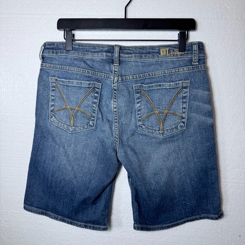 Bermuda Kut From The Kloth donna taglia 8 Catherine ragazzo pantaloncini denim elasticizzato - Foto 3 di 11