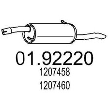 MTS 01.92220 Endschalldämpfer für FORD FUSION (JU) Auspuff