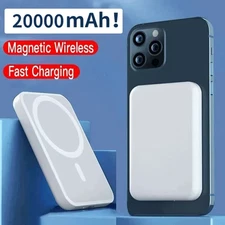 Mag Power Bank Portable Phone Charger Magnetic Wireless Battery Solar Cell Usb-c