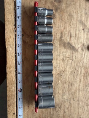 #ad 10 Piece CRAFTSMAN USA 1 2” Drive 6 Point Socket Set. SAE 7 16 Thru 1”. $45.99