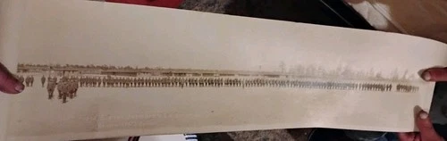 WW1 Military Panoramic Photo 117th Field Signal Batialien U.S. A,