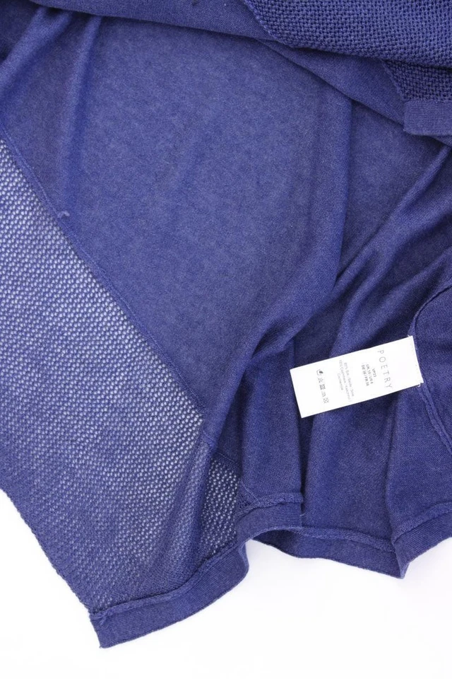 ✅ Pull poésie en soie et cachemire pour femme taille 36, S bleu état neuf... - Photo 3/4