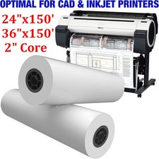 1-4X 24x150 36x150 CAD Bond Plotter Paper Wid...