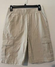 The Children's Place Boys' Size 14 Beige Cargo Shorts Elastic, Adjustable
