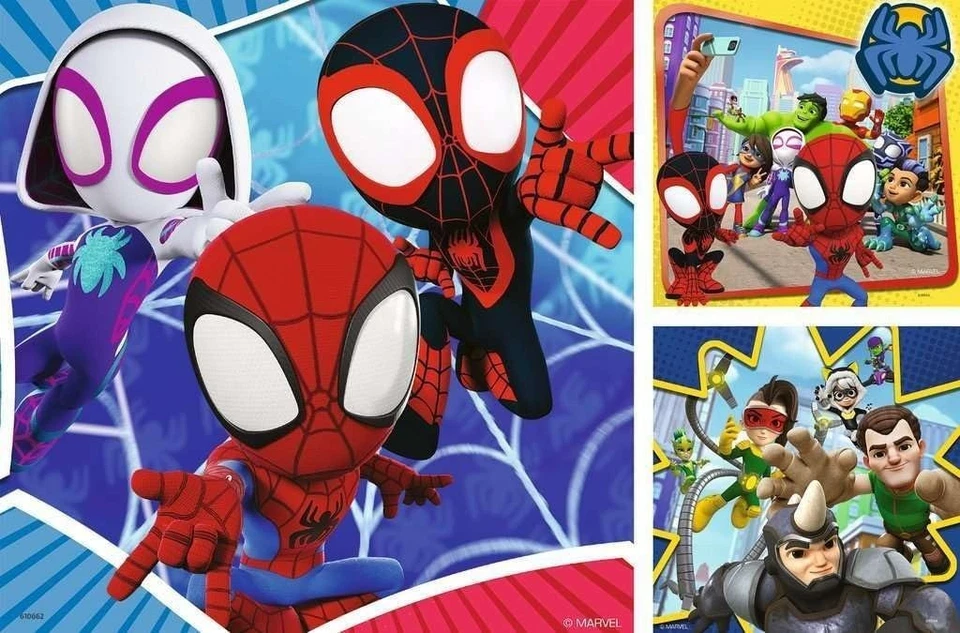 Rompecabezas Ravensburger Marvel Spiderman Spidey & His Amazing Friends 3X 49 piezas... Foto 2 de 4