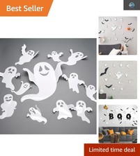 24-Piece Reusable 3D Ghost Wall Decals for Spooky Halloween Decor