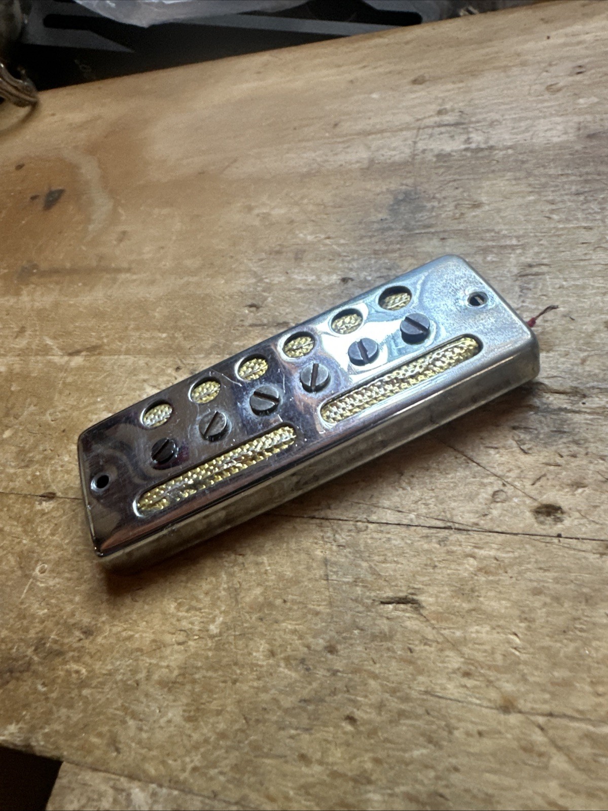 Vintage 1960??s Teisco Goldfoil guitar pickup. Harmony. 5 53 Ry Cooder Gold Foil