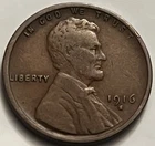 1916 S Lincoln Wheat Cent Penny San Francisco Mint Nice Detail BN812