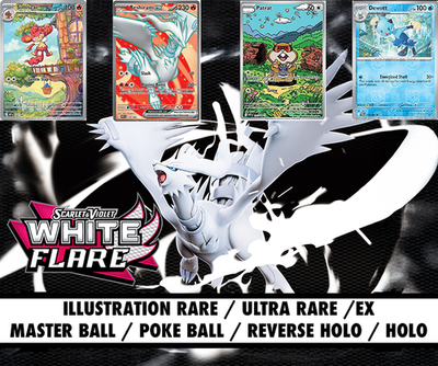 #ad Pokemon White Flare: Pick Your Card Full Art ex Poke amp; Masterball Reverse Holo $9.49