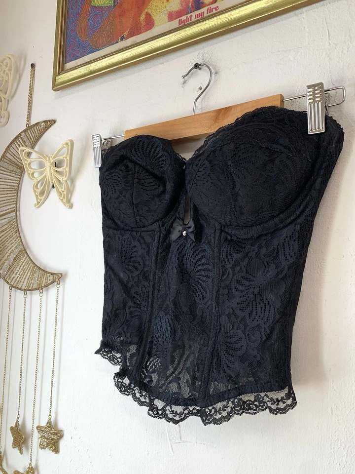 Corsé de encaje Jezabel de colección para mujer 36C pin up Foto 2 de 4