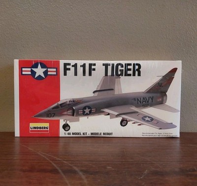 Lindberg F11F Tiger Model Kit - 1/48 - No. 70504 - USA 1991 - SEALED