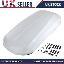 320 Liter Car Roof Top Box White Waterproof Cargo Storage Box Camping Best
