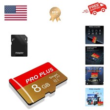 TF Card 8GB with Adapter, High Speed Memory Card, UHS-I C10 A1 Memory TF Card...