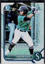 2022 Bowman #BCP-118 Jonatan Clase Chrome Prospects Mojo Refractors