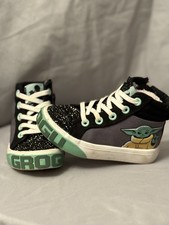 Kid's Star Wars Mandalorian Grogu The Child Yoda Sneakers Shoes SIZE 8