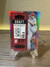 2020 Panini Contenders Draft Ticket Red /99 Aaron Nola #19