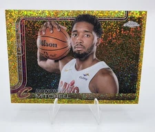 2025-26 TOPPS CHROME DONOVAN MITCHELL /50 Gold Mini Diamond IMAGE VARIATION #69