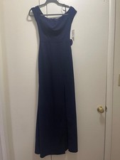 Long elegant royal blue dress 