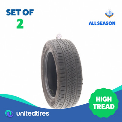 Set of (2) Used 205/55R16 Continental ControlContact Tour M A/S EV 91H - 8.5/32