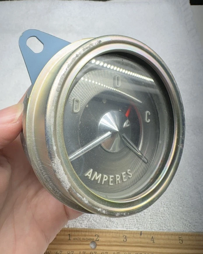 Nuevo de Lote Antiguo GM AC 1955 BUICK Super, Roadmaster Amperímetro Medidor #1501625 Batería Amp Medidor Foto 2 de 4