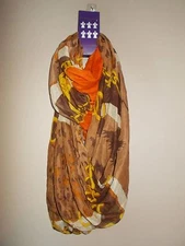 David & Young Collection NWT Multi-Color 6 Different Ways to Wear Loop Scarf