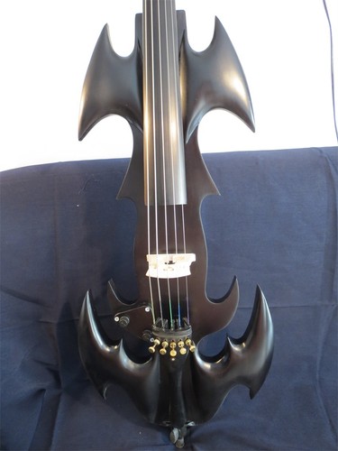 Best model solid wood fancy SONG streamline Black 5 strings 4/4 electric cello - Picture 3 of 10