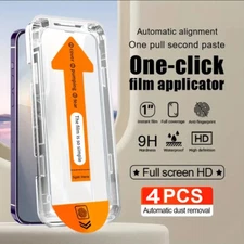 4-Pack Ultra-Clear Glossy Glass Screen Protector for iPhone 17 16 15 14 Pro Max