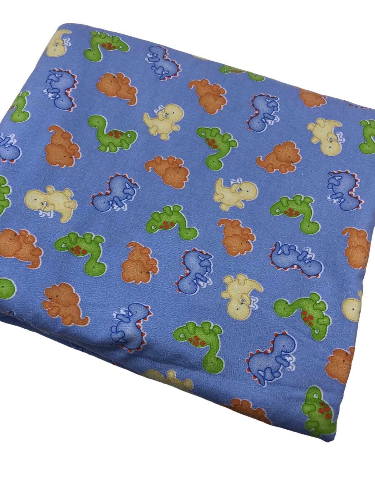 Gymboree ? Knit Receiving Blanket Boys Dinosaur Print Blue Green Yellow