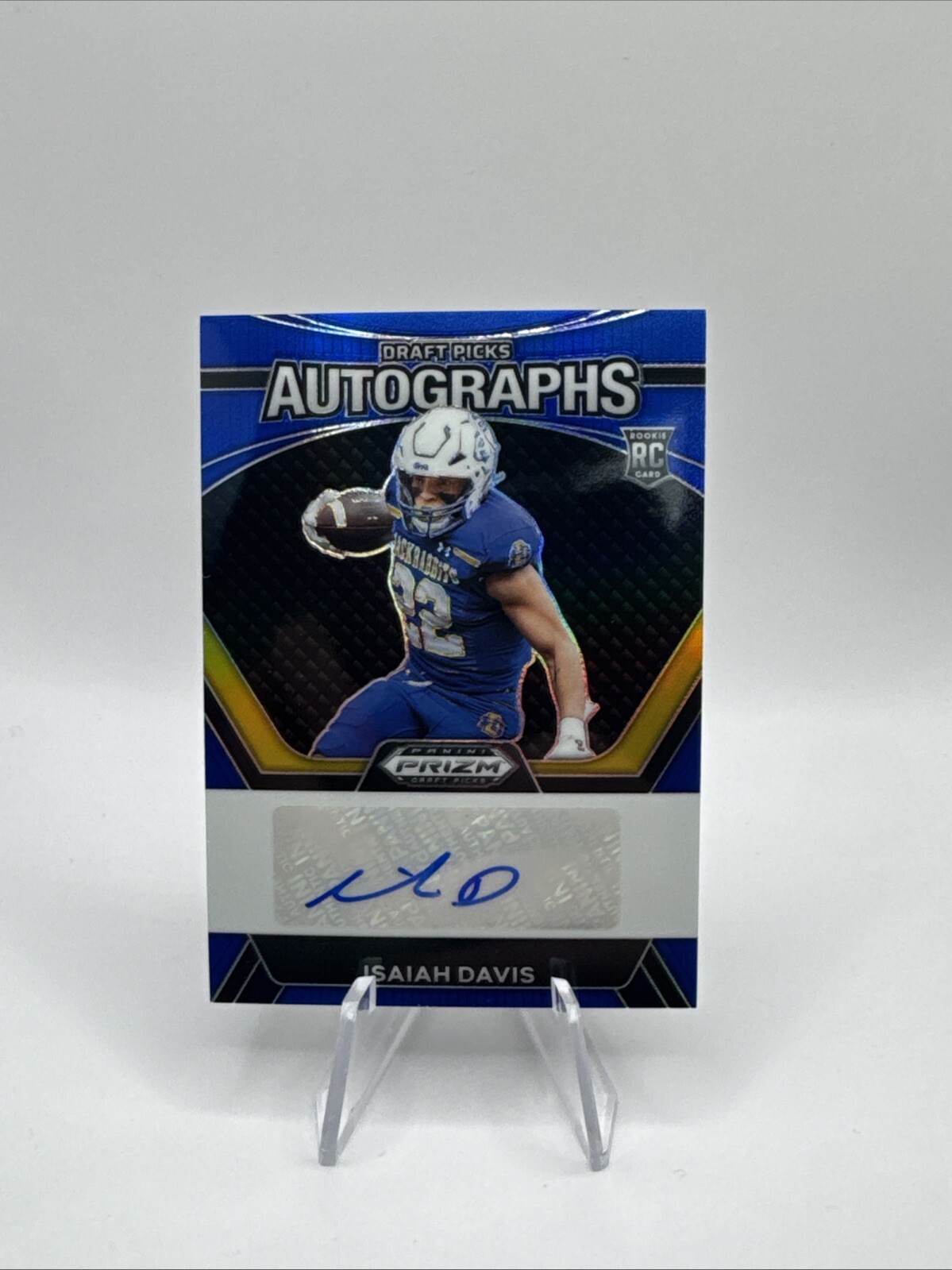 Isaiah Davis Panini Prizm Draft Picks Draft Picks Autographs #DPAIDS Blue