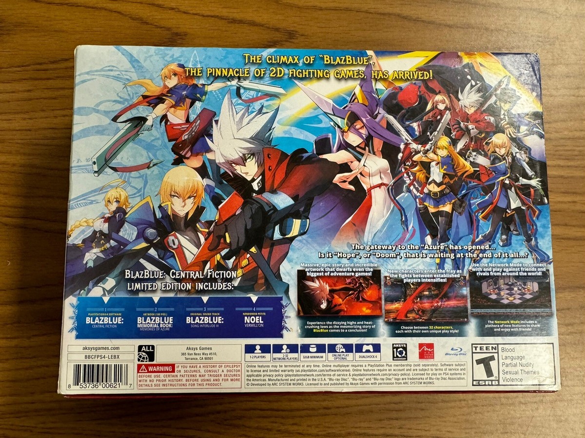 BlazBlue: Central Fiction Limited Edition (Sony PlayStation BlazBlue: Central Fiction Limited Edition (Sony PlayStation