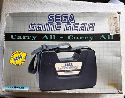 OFFICIAL SEGA GAME GEAR  Console + CARRY CASE + 4 GAMES + CABLE FULL WORKING ORD