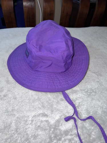 Vintage 90s Y2K COLUMBIA Purple Bucket Hat Made in USA Sz M - Picture 1 of 9