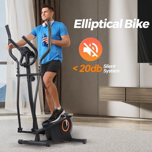 Magnetic Elliptical Cross Trainer Stepping Training Adjustable Home Gym Workout - Picture 7 of 12