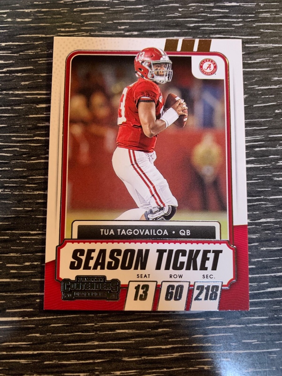 2021 Panini Contenders Draft Picks Season Ticket #25 Tua Tagovailoa Base  Card 2A