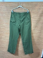 Boy Scouts Of America Green Flat Front Cargo Belted Pants Adult Size 34X31