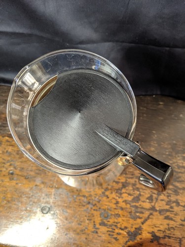 1960s Vintage David Douglas Black Gold Mid Century Atomic Coffee Tea Pot Carafe - Picture 6 of 15