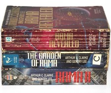 Lot of 3 Arthur C. Clark Gentry Lee Books Rama II, Revealed, The Garden of Rama