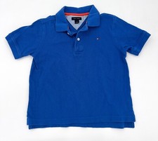 Tommy Hilfiger Shirt Boys 4 Blue Polo Pullover Short Sleeve Classic